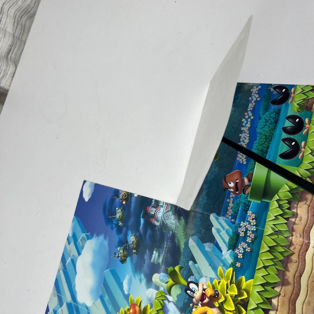 Nintendo New Super Mario Bros U Promo Poster Wii U Fold Out Panoramic 2012 Art - Picture 3 of 10